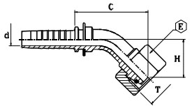 Фитинг DKOS (г) 45°