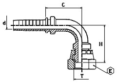 Фитинг BSP (г) 90°