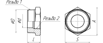 Схема Переходник 3Ниппель 2Муфта